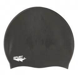 Silikonová čepice SPURT SH80 s plastickým vzorem, černá