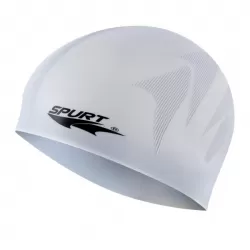 Silikonová čepice SPURT F244 s plastickým vzorem, šedá