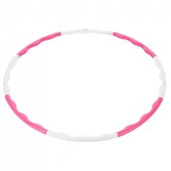 Hula-hop obruč ONE Fitness HHP090 růžovo-bílá 90 cm